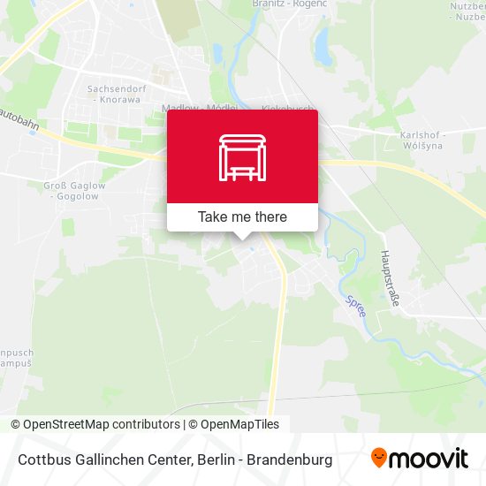 Карта Cottbus Gallinchen Center