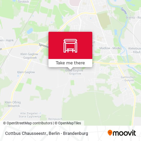Cottbus Chausseestr. map
