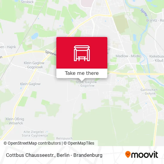 Карта Cottbus Chausseestr.