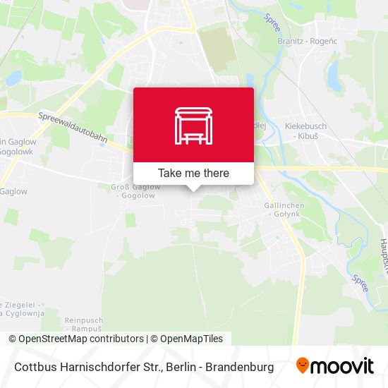Карта Cottbus Harnischdorfer Str.
