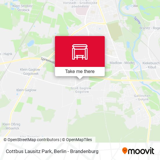 Cottbus Lausitz Park map