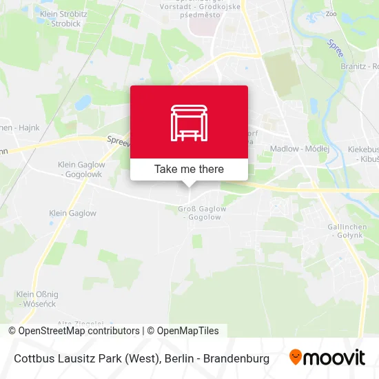 Cottbus Lausitz Park (West) map