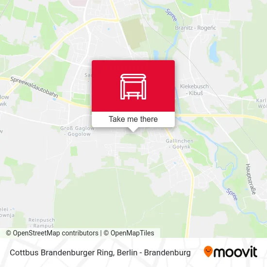 Cottbus Brandenburger Ring map