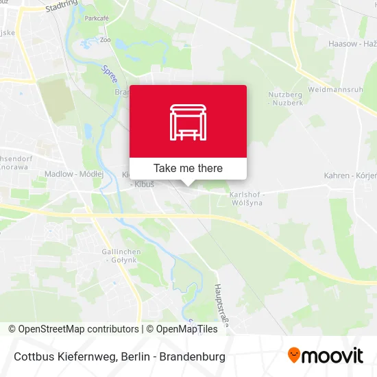 Cottbus Kiefernweg map
