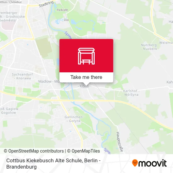 Cottbus Kiekebusch Alte Schule map