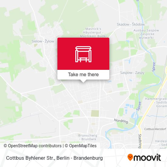 Карта Cottbus Byhlener Str.