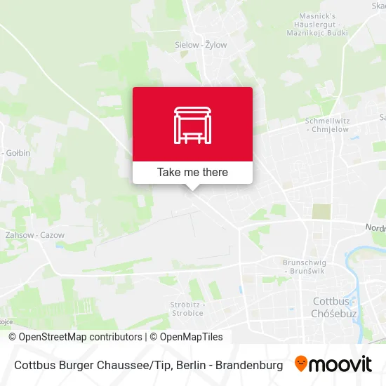 Cottbus Burger Chaussee/Tip map