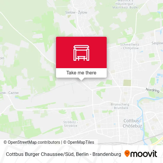 Cottbus Burger Chaussee/Süd map
