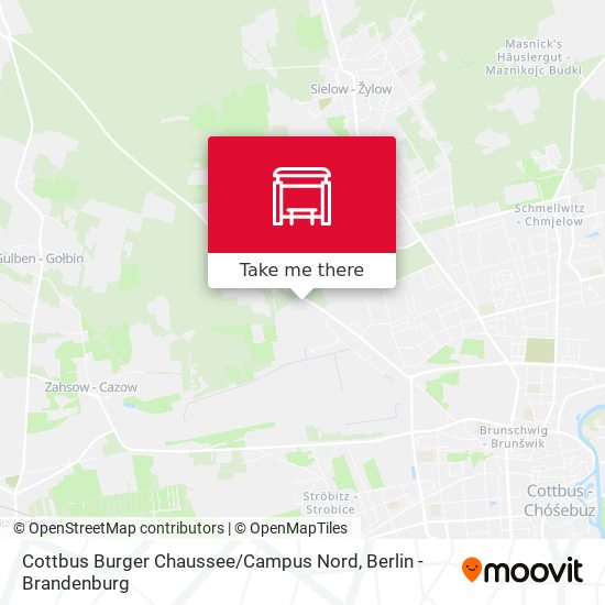 Cottbus Burger Chaussee / Campus Nord map