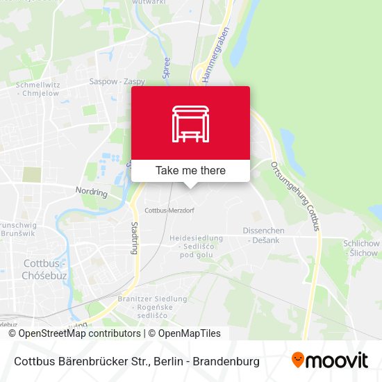 Карта Cottbus Bärenbrücker Str.