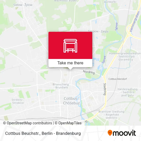 Карта Cottbus Beuchstr.
