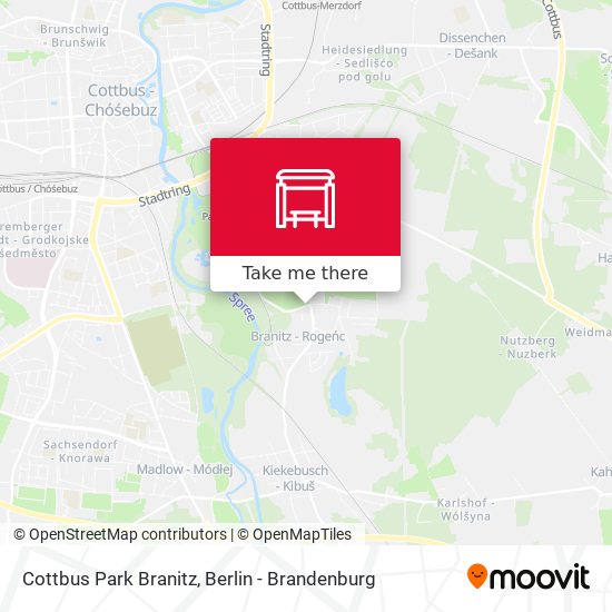 Cottbus Park Branitz map