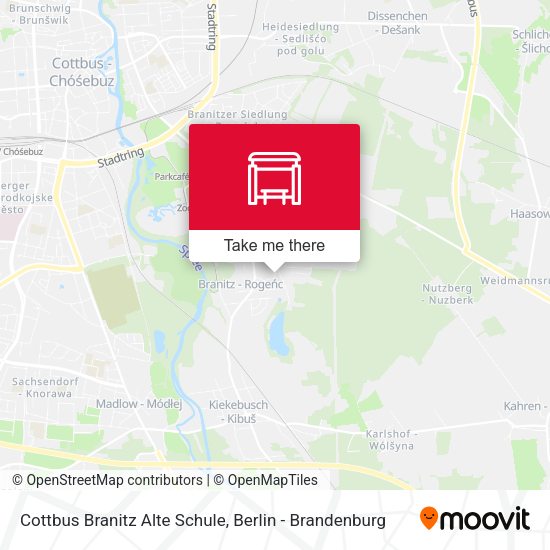 Карта Cottbus Branitz Alte Schule