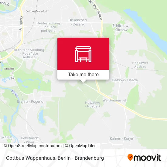 Cottbus Wappenhaus map