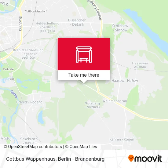 Cottbus Wappenhaus map