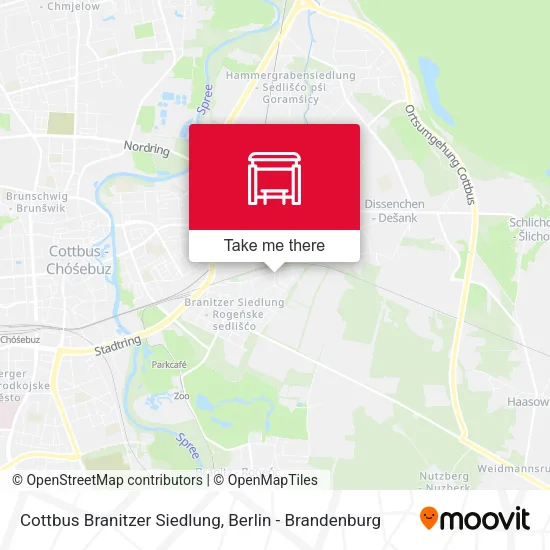 Карта Cottbus Branitzer Siedlung