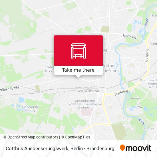 Cottbus Ausbesserungswerk map