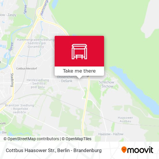 Карта Cottbus Haasower Str.