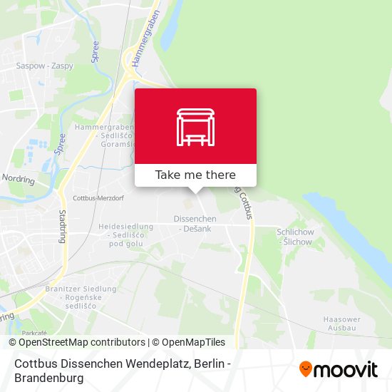 Cottbus Dissenchen Wendeplatz map