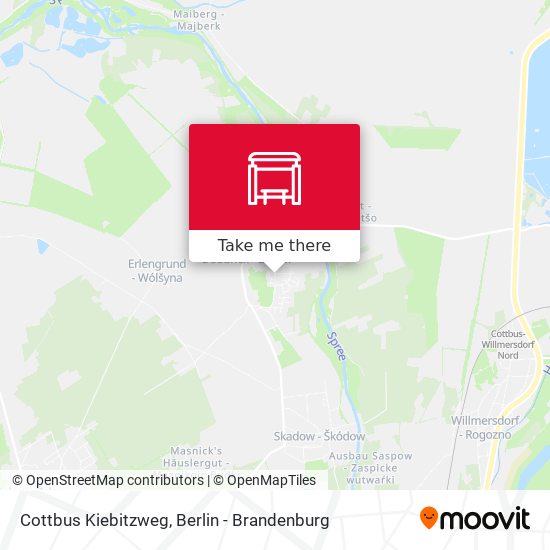 Cottbus Kiebitzweg map