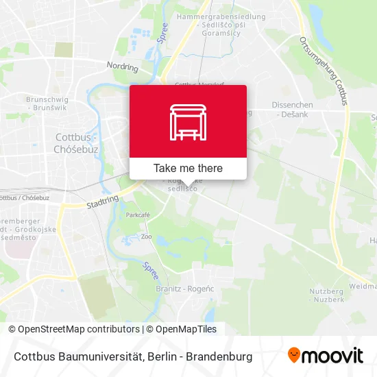 Карта Cottbus Baumuniversität