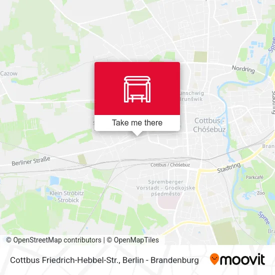 Карта Cottbus Friedrich-Hebbel-Str.