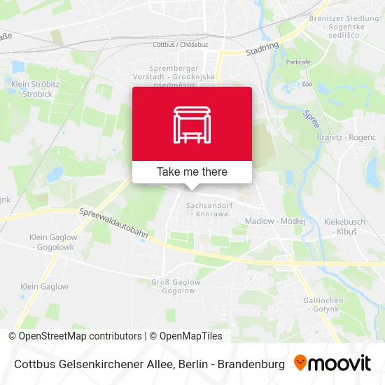 Cottbus Gelsenkirchener Allee map