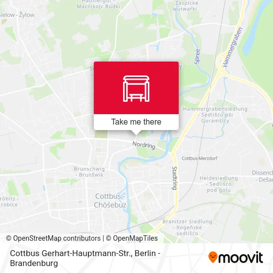Карта Cottbus Gerhart-Hauptmann-Str.