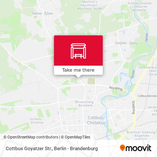 Cottbus Goyatzer Str. map