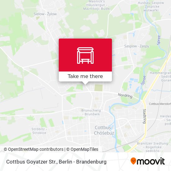 Cottbus Goyatzer Str. map