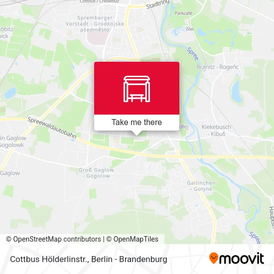Карта Cottbus Hölderlinstr.