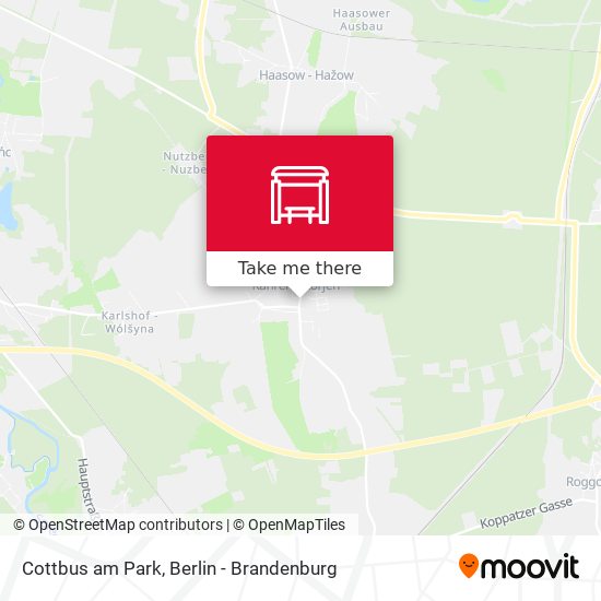Cottbus am Park map