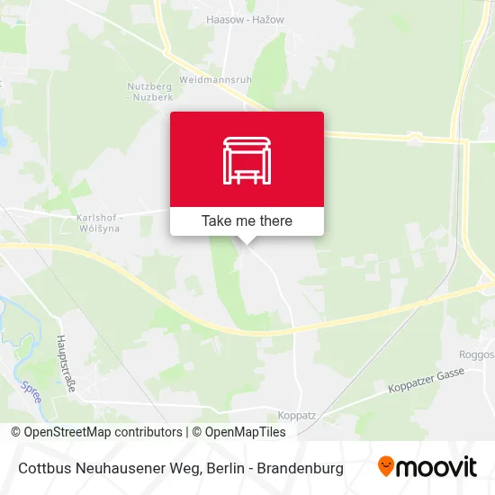 Cottbus Neuhausener Weg map