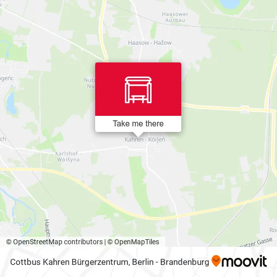 Карта Cottbus Kahren Bürgerzentrum