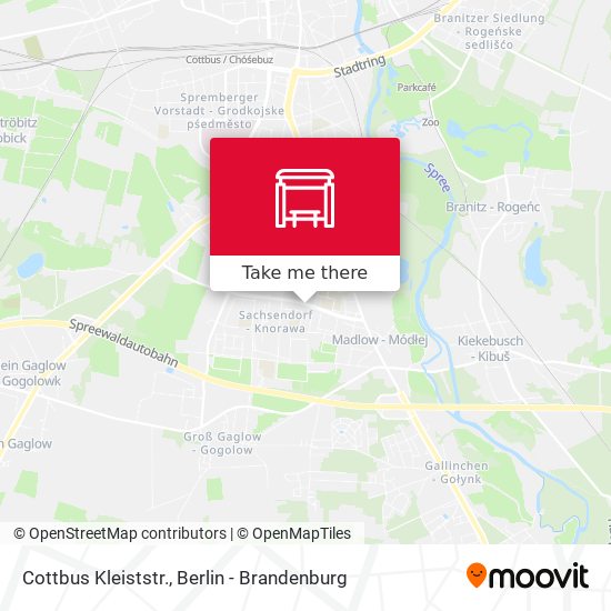 Cottbus Kleiststr. map