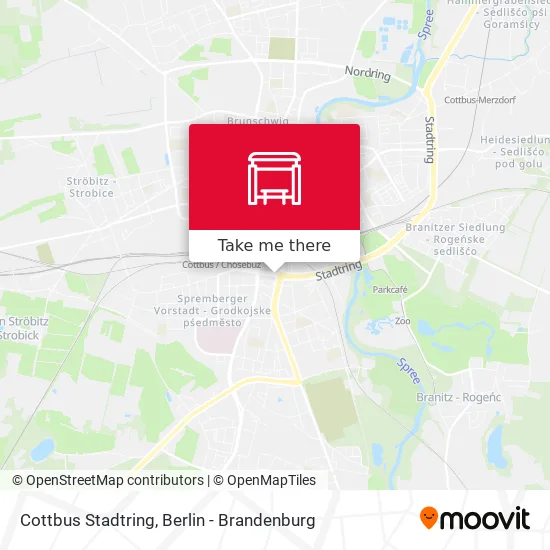 Карта Cottbus Stadtring