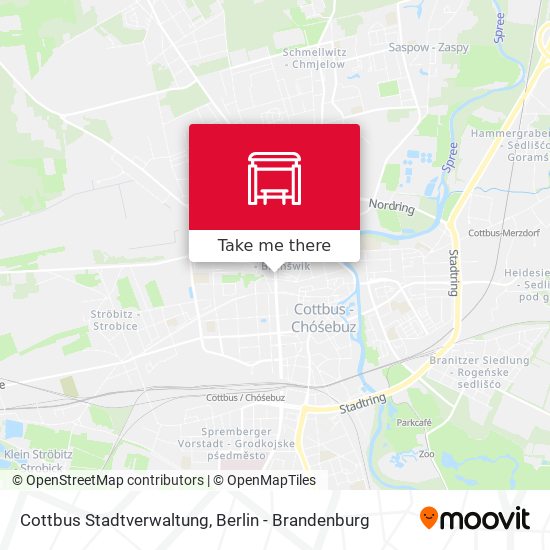 Карта Cottbus Stadtverwaltung