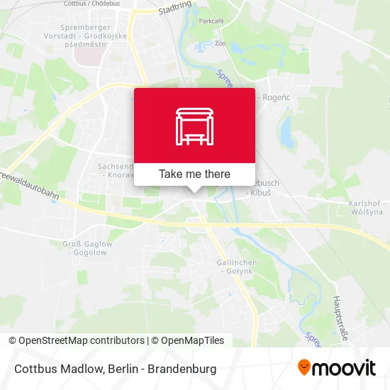 Карта Cottbus Madlow