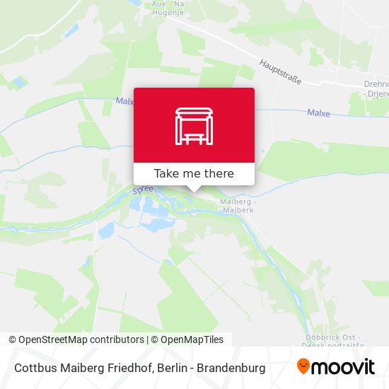 Cottbus Maiberg Friedhof map