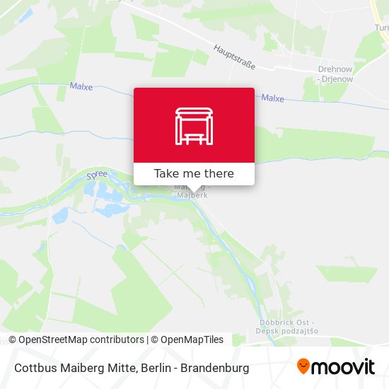 Cottbus Maiberg Mitte map