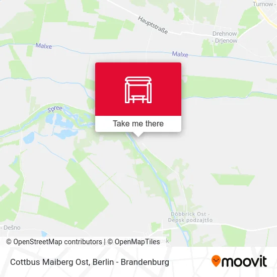 Cottbus Maiberg Ost map