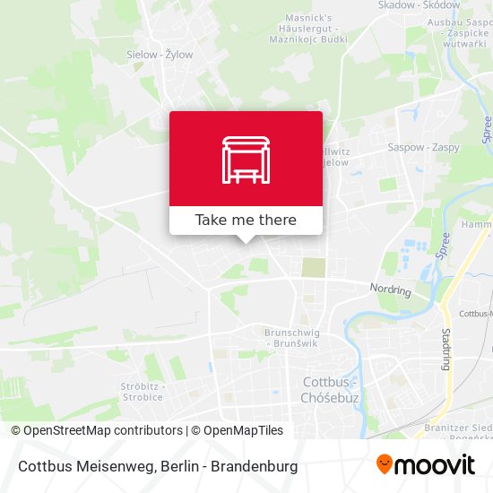 Cottbus Meisenweg map