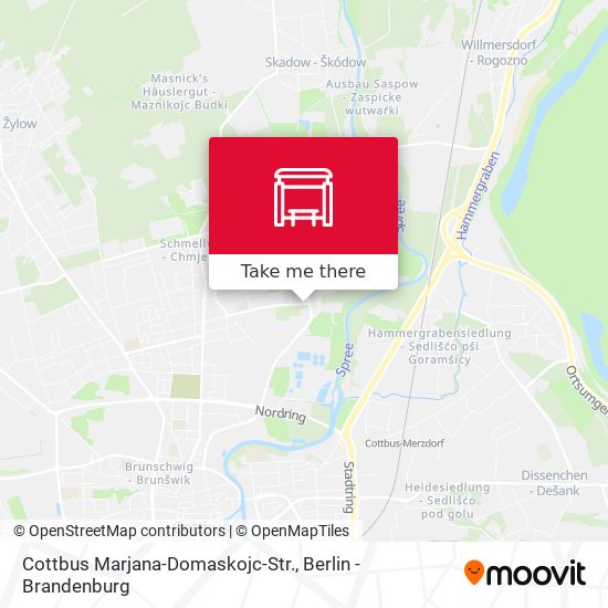 Cottbus Marjana-Domaskojc-Str. map