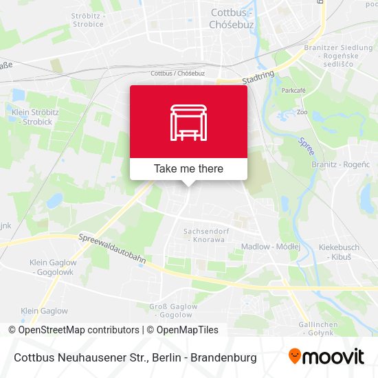 Карта Cottbus Neuhausener Str.