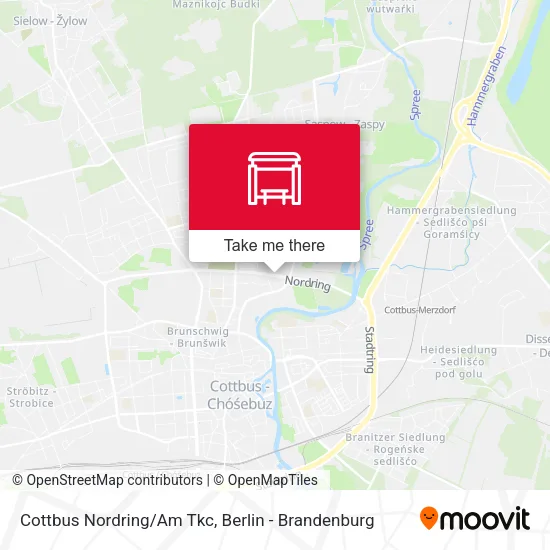 Карта Cottbus Nordring/Am Tkc