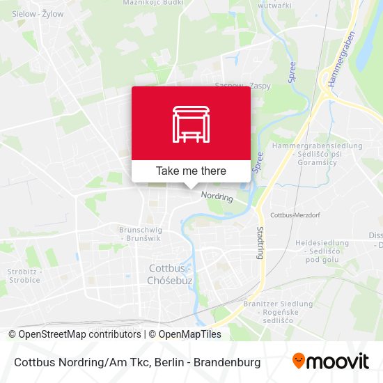 Карта Cottbus Nordring/Am Tkc