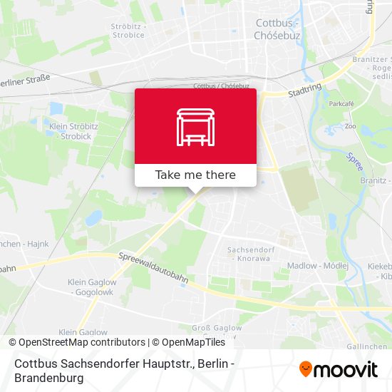 Cottbus Sachsendorfer Hauptstr. map