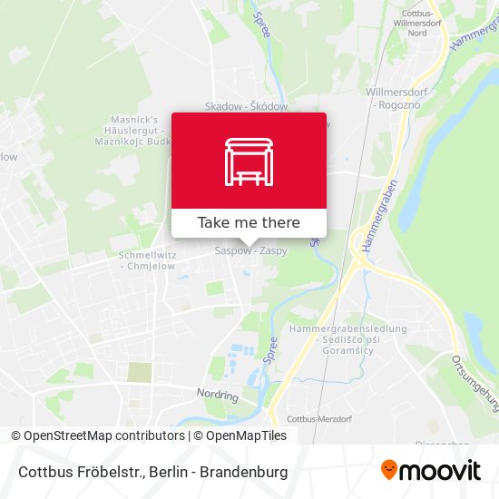Карта Cottbus Fröbelstr.