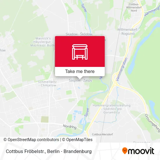 Карта Cottbus Fröbelstr.