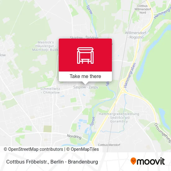 Карта Cottbus Fröbelstr.